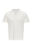 Onsabraham Reg Ss Resort Polo Cs White ONLY & SONS