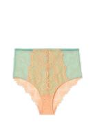 Lace Mesh Highwaist Briefs Blue Understatement Underwear