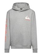 Omni Logo Hoodie Youth Grey Quiksilver