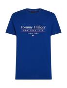 Hilfiger Center Stack Tee Blue Tommy Hilfiger