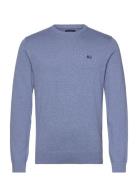 Cotton Crew Neck Sweater Blue Lexington Clothing