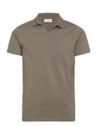 Stretch Polo Shirt S/S Khaki Lindbergh