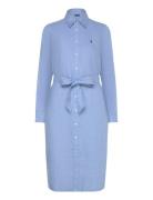 Belted Linen Shirtdress Blue Polo Ralph Lauren