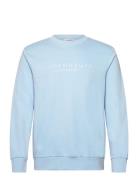 O-Neck Printed Sweat Blue Lindbergh