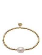 Baroque Pearl Bracelet Gold Gold Bud To Rose