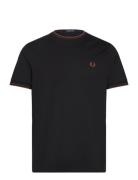 Twin Tipped T-Shirt Black Fred Perry