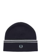 Twin Tipped M Wool Beanie Navy Fred Perry