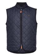 Teddy Quilted Vest Navy Morris