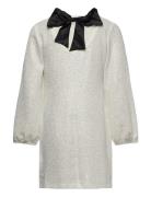 Dress With Puff Sleeves And Bo White Lindex