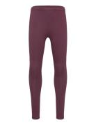 Leggings Basic Brushed Inside Burgundy Lindex