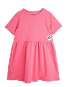 Solid Rib Ss Dress Pink Mini Rodini