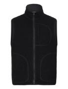 Duncan Wool Fleece Vest Black J. Lindeberg