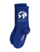 Mini Rodini Society 1-Pack Socks Blue Mini Rodini