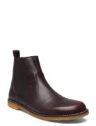 Booties - Flat - With Elastic Brown ANGULUS