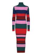 Multicolor Striped Knitted Dress Patterned Bobo Choses