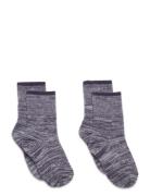 2-Pack Melange Socks Purple FUB