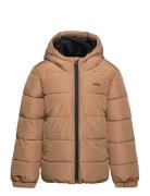 Puffer Jacket Brown BOSS