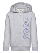 Hooded Cardigan Grey BOSS