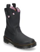 Bex Heart P-O Boot Junior Black Dr. Martens