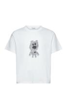 Boxy Lightweight Graphic T-Shirt White Weekday