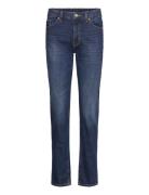 Ako Mid Slim Tapered Jeans Blue Monki