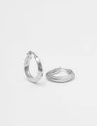 Small Swirl Hoops Silver Blue Billie