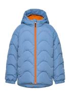 Jacket W. Hood - Quilt Blue Color Kids