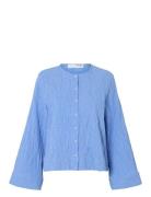 Slfcoria Ls Shirt B Blue Selected Femme