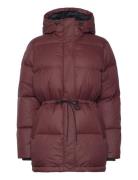 W Down Hood Parka Burgundy Peak Performance