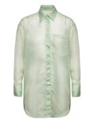 Beth Crinkled Shirt Green WOOD WOOD