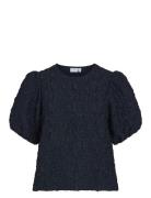 Visophia O-Neck 2/4 Top/Dc Navy Vila