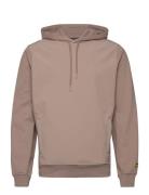 Softshell Hybrid Pullover Hoodie Brown Lyle & Scott