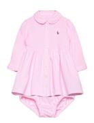 Oxford Mesh Dress & Bloomer Pink Ralph Lauren Baby