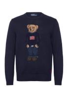 Polo Bear Cotton-Linen Sweater Navy Polo Ralph Lauren