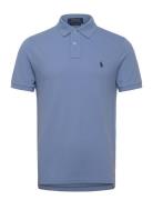 Custom Slim Fit Mesh Polo Shirt Blue Polo Ralph Lauren