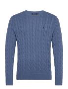 Cable-Knit Cotton Sweater Blue Polo Ralph Lauren