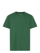 Cotton Jersey Crewneck Tee Green Ralph Lauren Kids