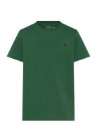 Cotton Jersey Crewneck Tee Green Ralph Lauren Kids