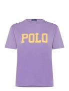 Logo Cotton Jersey Tee Purple Polo Ralph Lauren