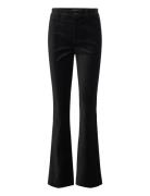 High-Rise Stretch Velvet Boot Trouser Black Lauren Ralph Lauren