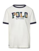 Corduroy-Logo Cotton Jersey Tee White Ralph Lauren Kids