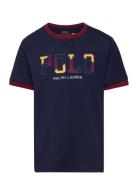 Corduroy-Logo Cotton Jersey Tee Navy Ralph Lauren Kids