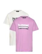 Hmltukas T-Shirt S/S 2-Pack Patterned Hummel