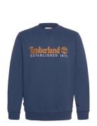 Embroidered Logo Crew Neck Sweats Navy Timberland