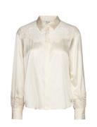 Rwjade Ls Lace Shirt White Rosemunde