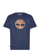 Camo Tree Logo Short Sleeve Tee Navy Timberland