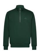 Standard Half Zip Logo Sweat Green Mads Nørgaard