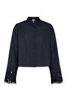 Yastrinity Ls Short Shirt S. Navy YAS