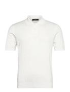 100% Cotton Braided Knitted Polo Shirt White Mango