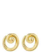 The Seashell Coil Studs- Gold Gold LUV AJ